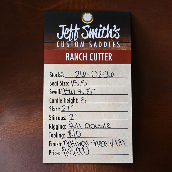 15.5" JEFF SMITH BUSTER WELCH RANCH CUTTER SADDLE Saddles - New Jeff Smith