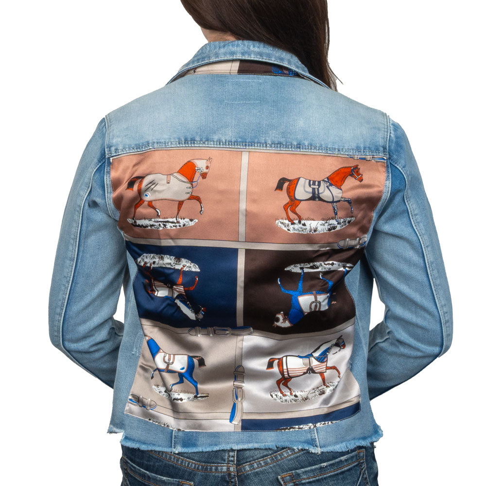 Stacy Bradley Light Denim Designer Horse Jacket WOMEN - Clothing - Outerwear - Jackets Stacy Bradley Design