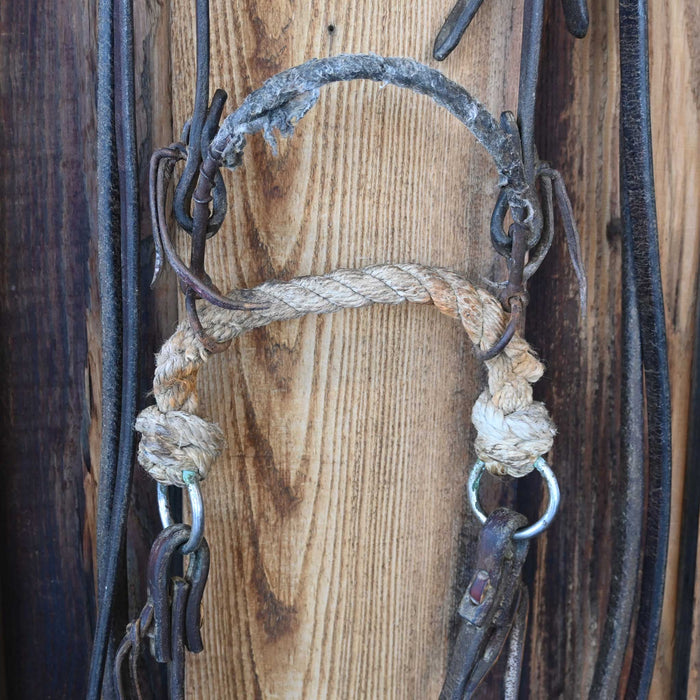 Rope Nose Side Pull w/Browband Headstall