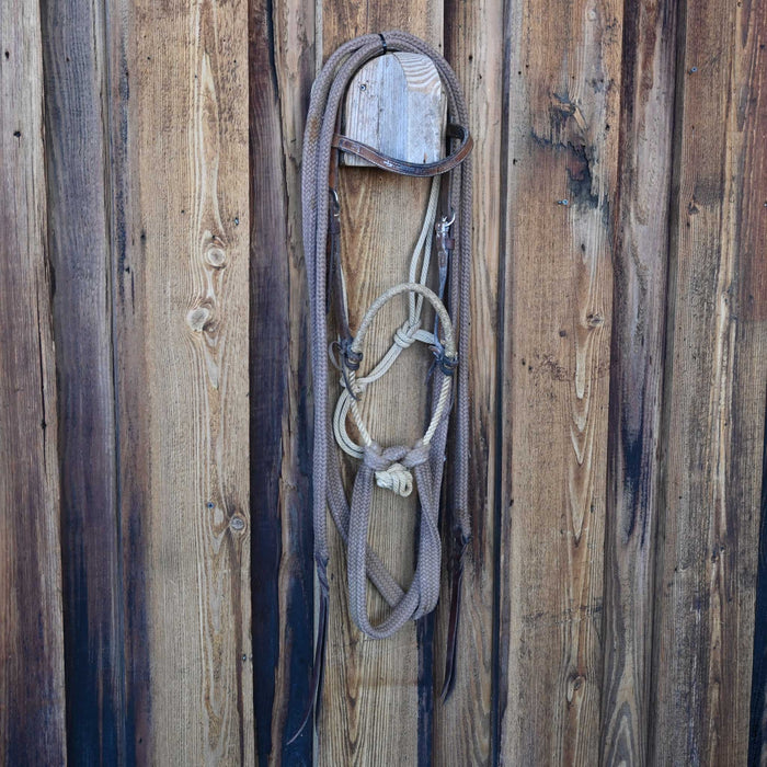 Rawhide Loping Hack w/Browband Headstall