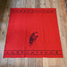Vintage Wool Bucking Horse Red Blanket w/ Brands Collectibles MISC