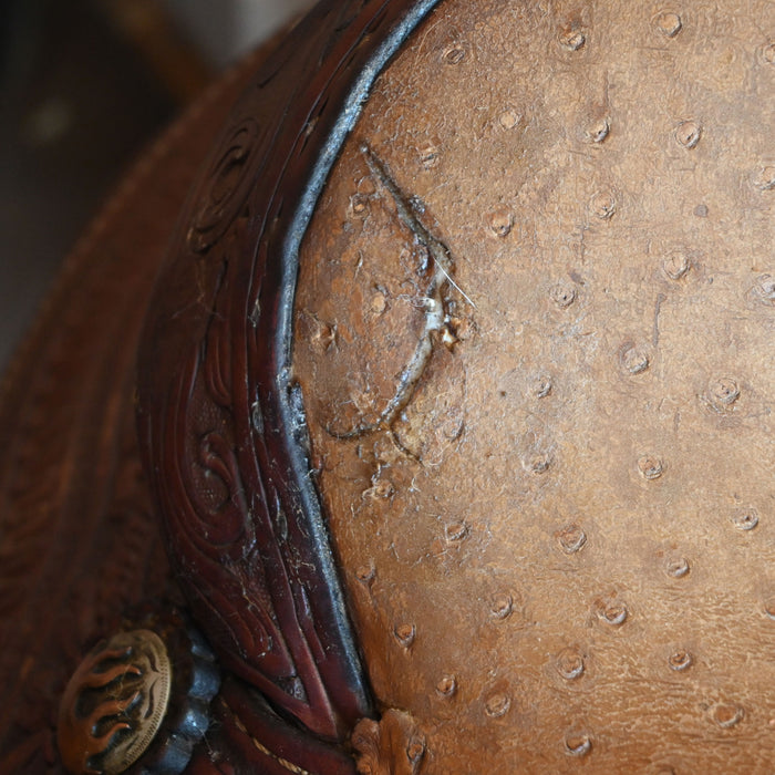 15.5" USED CACTUS TEAM ROPING SADDLE