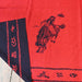 Vintage Wool Bucking Horse Red Blanket w/ Brands Collectibles MISC