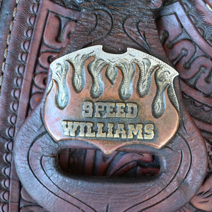 15.5" USED CACTUS TEAM ROPING SADDLE