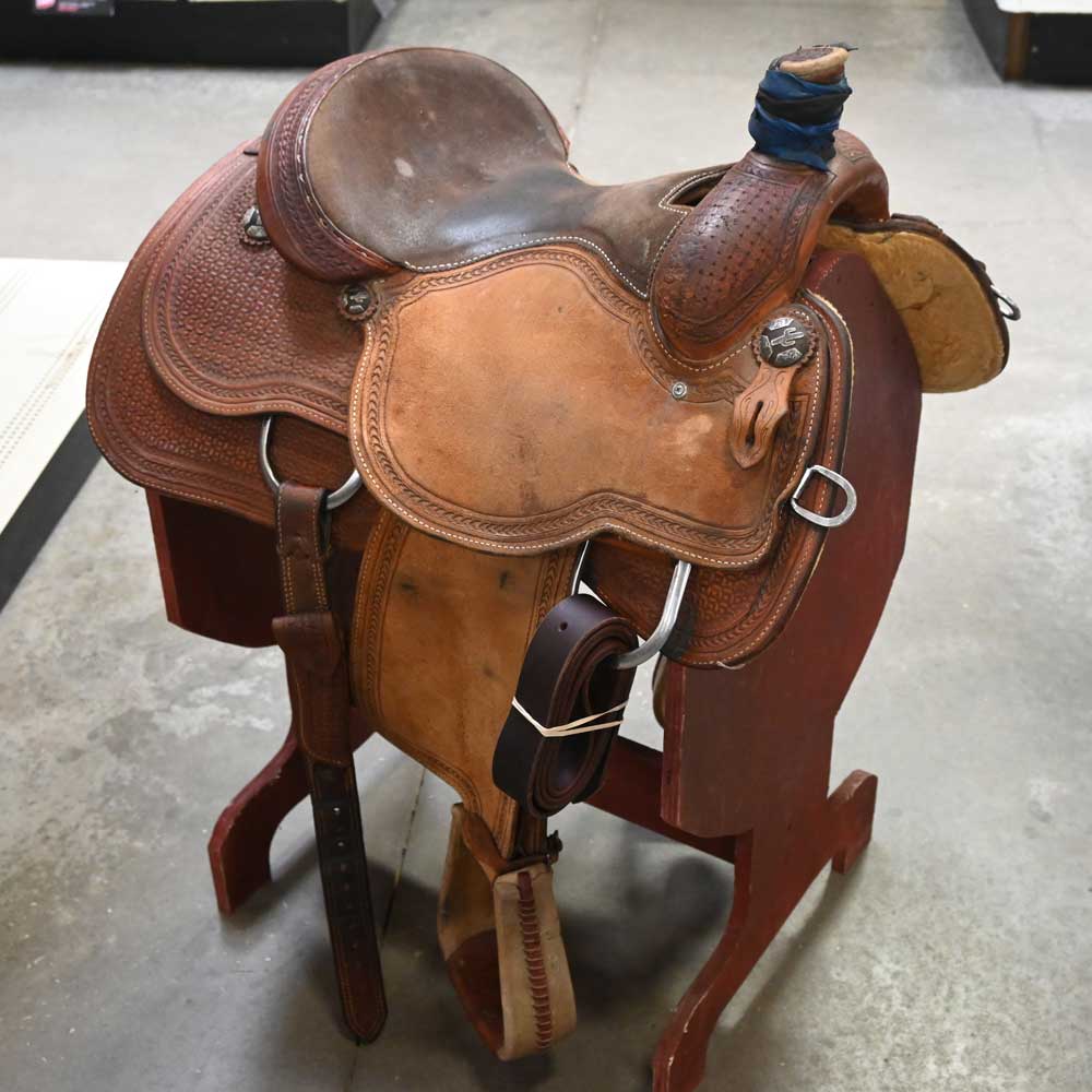 14.5" USED CACTUS ROPING SADDLE Saddles CACTUS SADDLERY