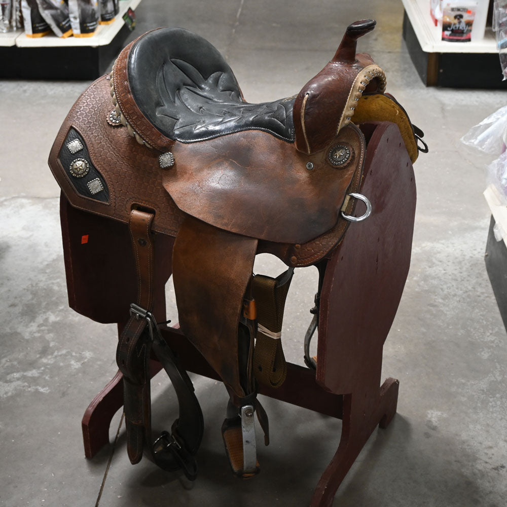 14" USED SHILOH LINDZ SERIES BARREL SADDLE Saddles - Used Shiloh Saddlery