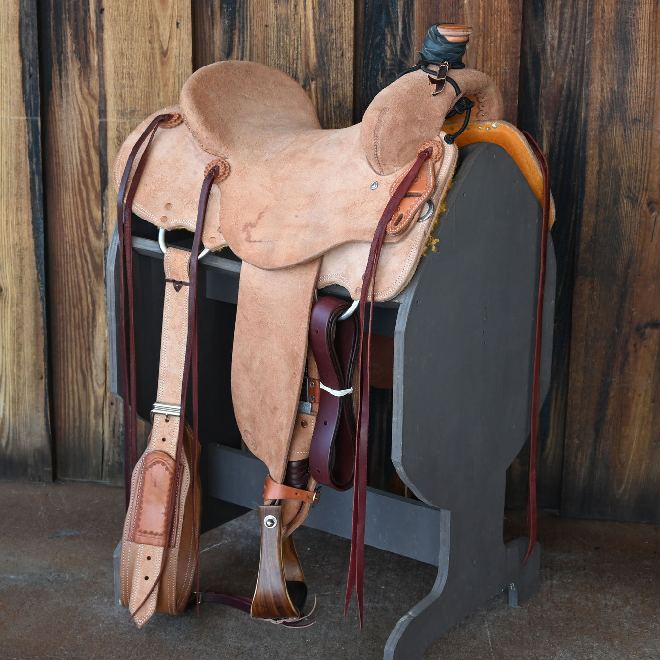 15" USED TESKEY'S STRIP DOWN RANCH SADDLE Saddles - Used Teskey's Saddlery