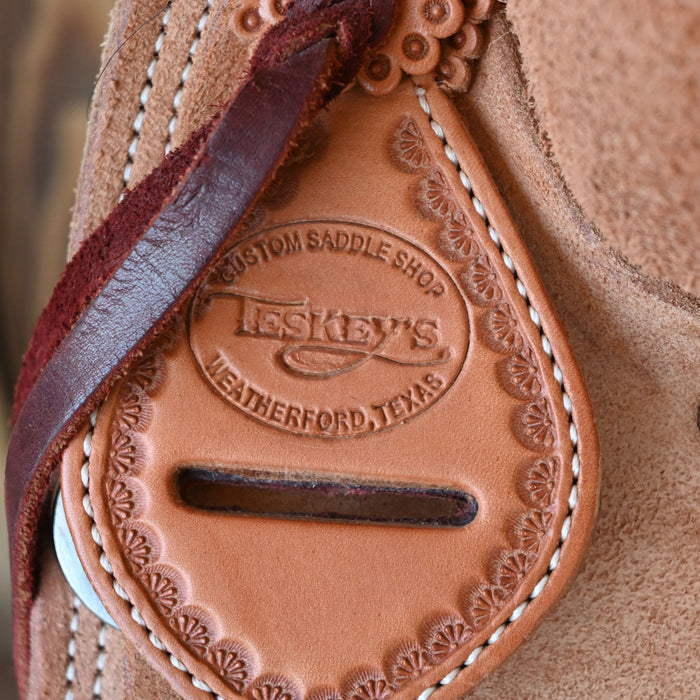 15" USED TESKEY'S STRIP DOWN RANCH SADDLE