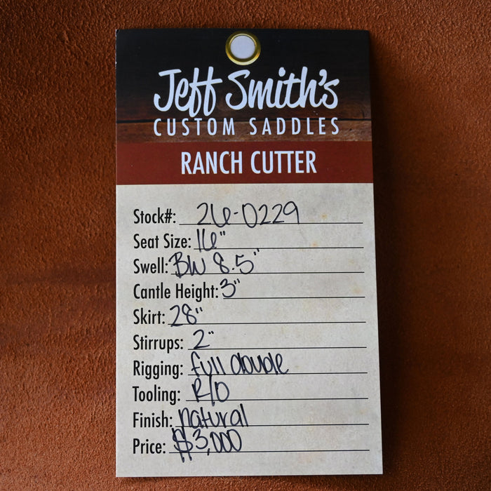 16" JEFF SMITH BUSTER WELCH RANCH CUTTER SADDLE Saddles - New Jeff Smith