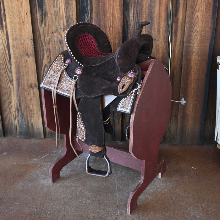 12.5" SEVEN LIGHTWEIGHT (WOOD TREE) YOUTH BARREL SADDLE