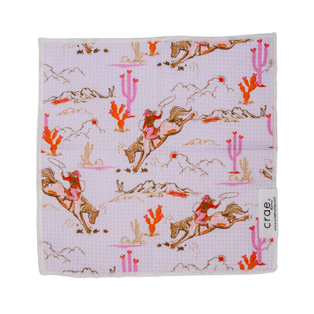 Double-Sided Washcloth - Lasso Cream HOME & GIFTS - Tabletop + Kitchen - Kitchen Decor Crae Home