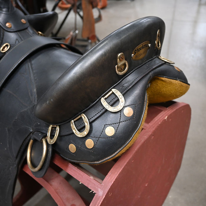 15" USED STOCKMAN BUSH RIDER AUSTRALIAN SADDLE Saddles - Used Stockman's