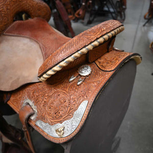 15" USED MARTHA JOSEY BARREL SADDLE Saddles Martha Josey   