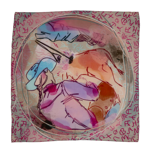 Silk Wild Rag Branding Day ACCESSORIES - Additional Accessories - Wild Rags & Scarves Tirzah Lane Art