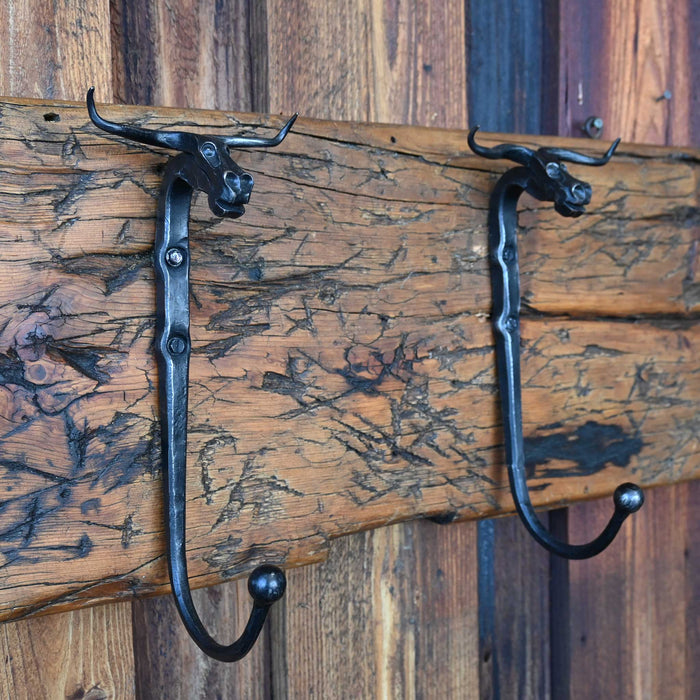 Vintage Longhorn Hat Rack