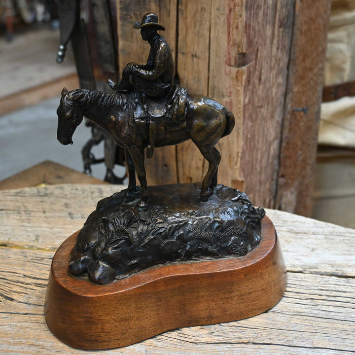 Original Bronze Sculpture Night Hawk by Jim Ward 1978 Collectibles Jim Ward
