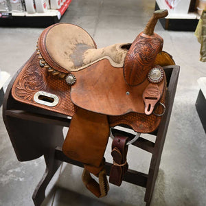 12" USED TESKEY'S BARREL SADDLE Saddles TESKEY'S SADDLERY LLC   