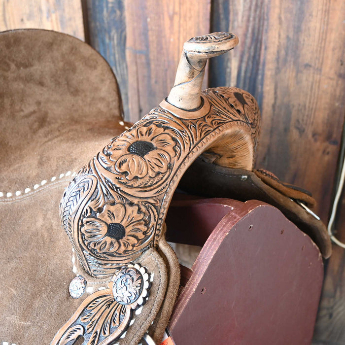 13" SEVEN LIGHTWEIGHT (WOOD TREE) YOUTH BARREL SADDLE