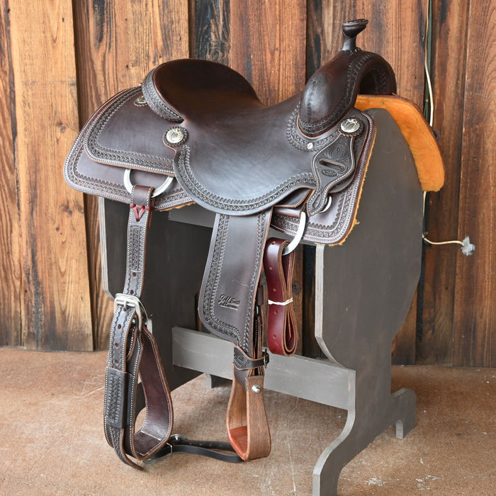 16" JEFF SMITH COW HORSE SADDLE Saddles - New Jeff Smith