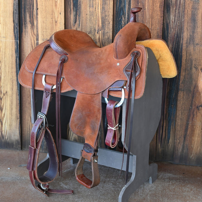16"  DEMO JEFF SMITH BUSTER WELCH RANCH CUTTER SADDLE