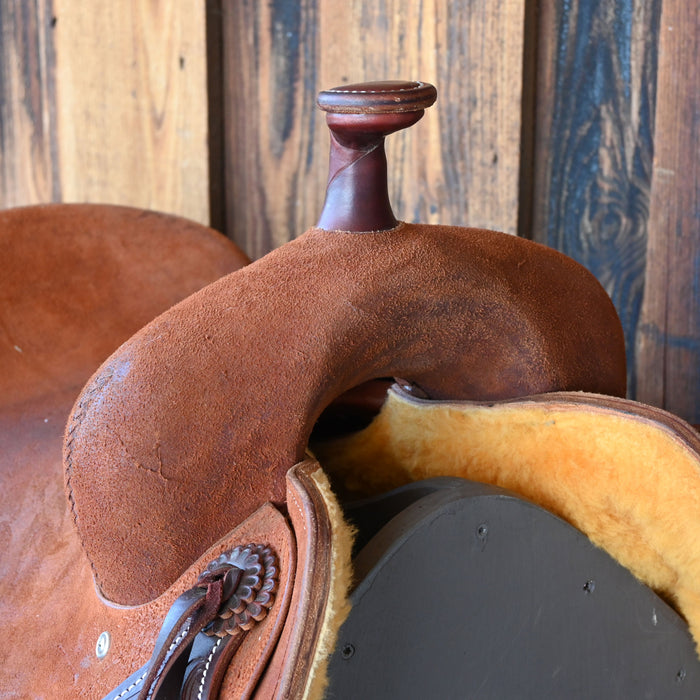 16"  DEMO JEFF SMITH BUSTER WELCH RANCH CUTTER SADDLE