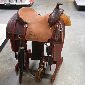 15.5" USED RANCH CUTTER SADDLE Saddles Teskeys