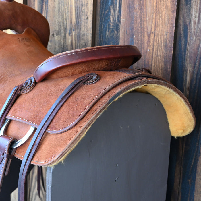 16"  DEMO JEFF SMITH BUSTER WELCH RANCH CUTTER SADDLE