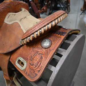 12" USED TESKEY'S BARREL SADDLE Saddles TESKEY'S SADDLERY LLC   