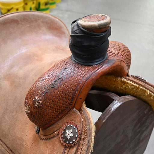 13.5" USED PATRICK SMITH ROPING SADDLE Saddles - Used Patrick Smith