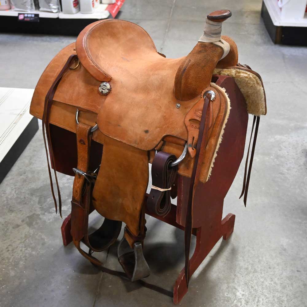 14.5" USED SETH WARD RANCH CUTTER SADDLE Saddles Seth Ward