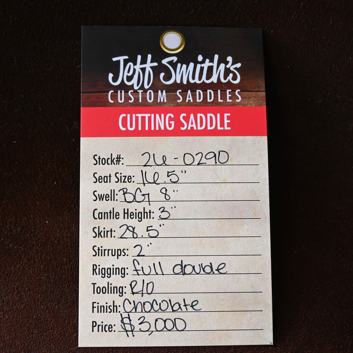 16.5" JEFF SMITH BEAU GALYEAN CUTTING SADDLE Saddles - New Jeff Smith