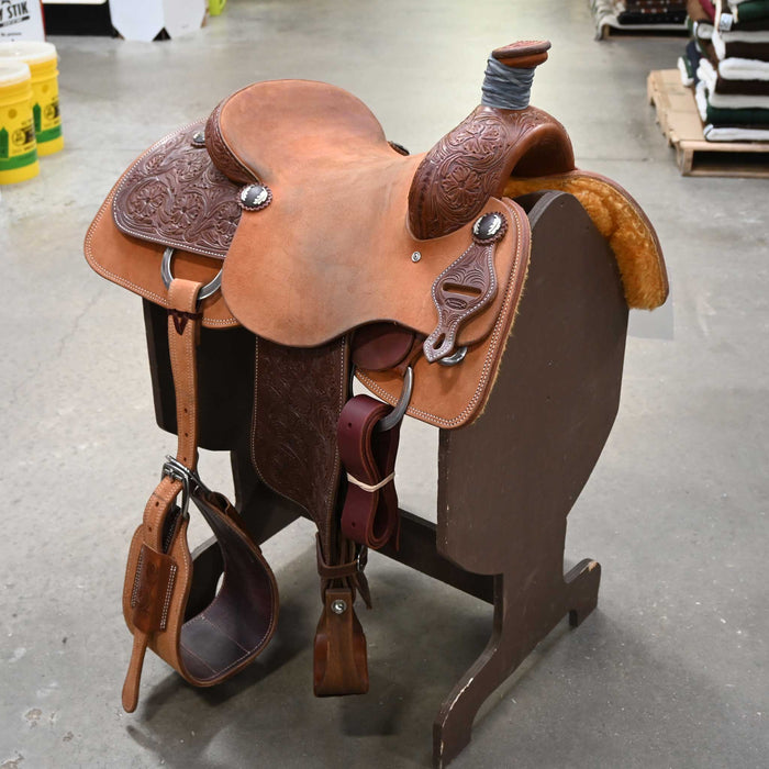 15" DEMO JEFF SMITH TEAM ROPING SADDLE