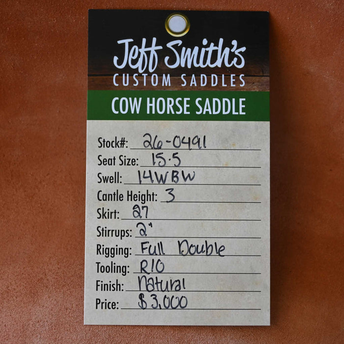 15.5" JEFF SMITH BUSTER WELCH COW HORSE SADDLE