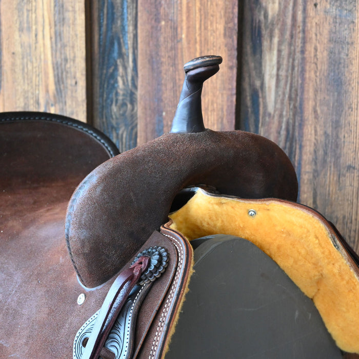 16.5" JEFF SMITH BEAU GALYEAN CUTTING SADDLE Saddles - New Jeff Smith