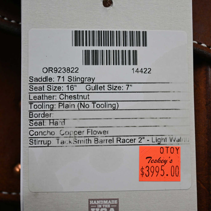 16" MARTIN STINGRAY BARREL SADDLE