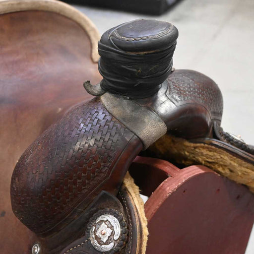 14.5" USED PATRICK SMITH ROPING SADDLE Saddles - Used Patrick Smith