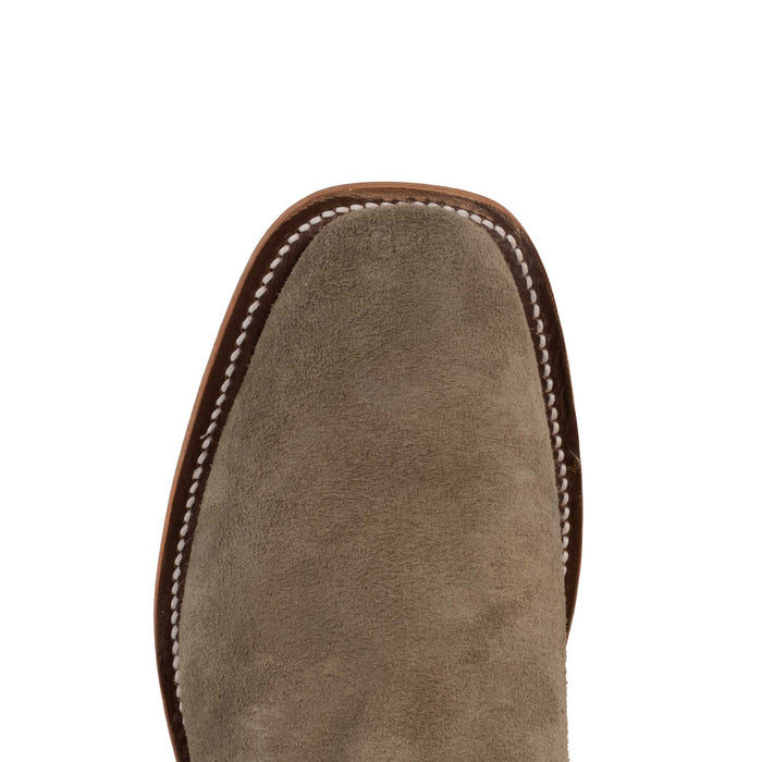 Rios of Mercedes Men's Cutter Toe Stone Waxy Kudu Western Boot