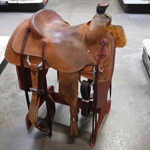 15" USED JEFF SMITH COW HORSE SADDLE Saddles Jeff Smith