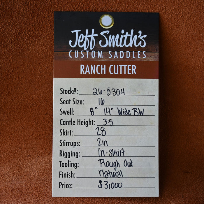 16" JEFF SMITH BUSTER WELCH RANCH CUTTER SADDLE Saddles - New Jeff Smith