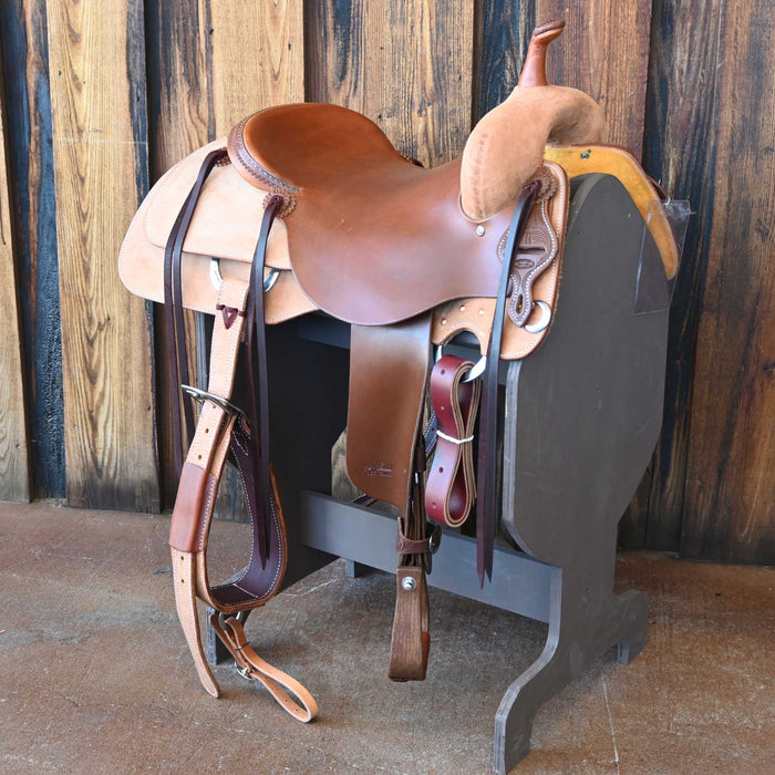 16.5" JEFF SMITH BEAU GALYEAN CUTTING SADDLE