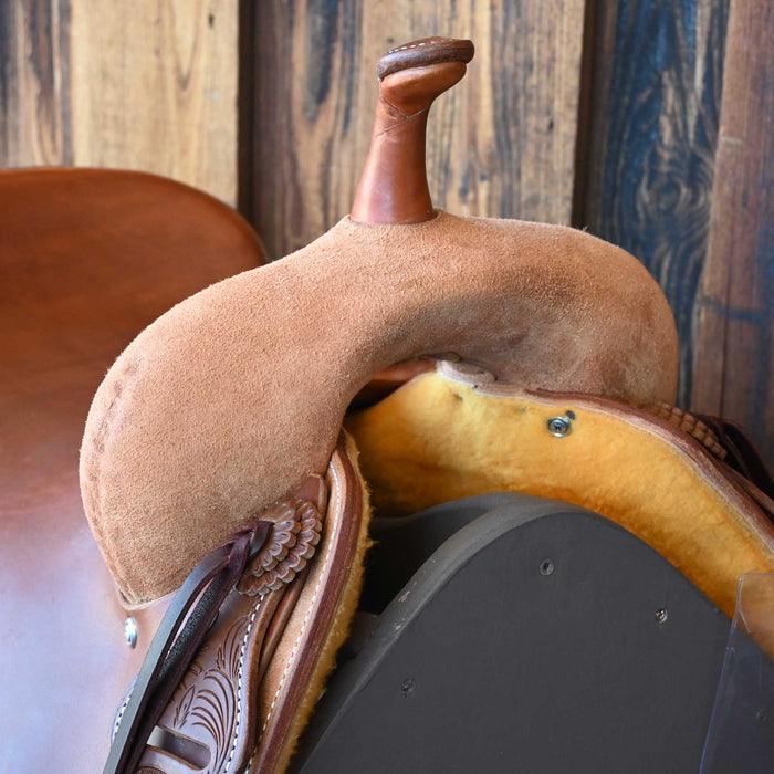 16.5" JEFF SMITH BEAU GALYEAN CUTTING SADDLE