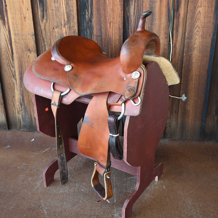 17" USED ROO HIDE CUTTING SADDLE
