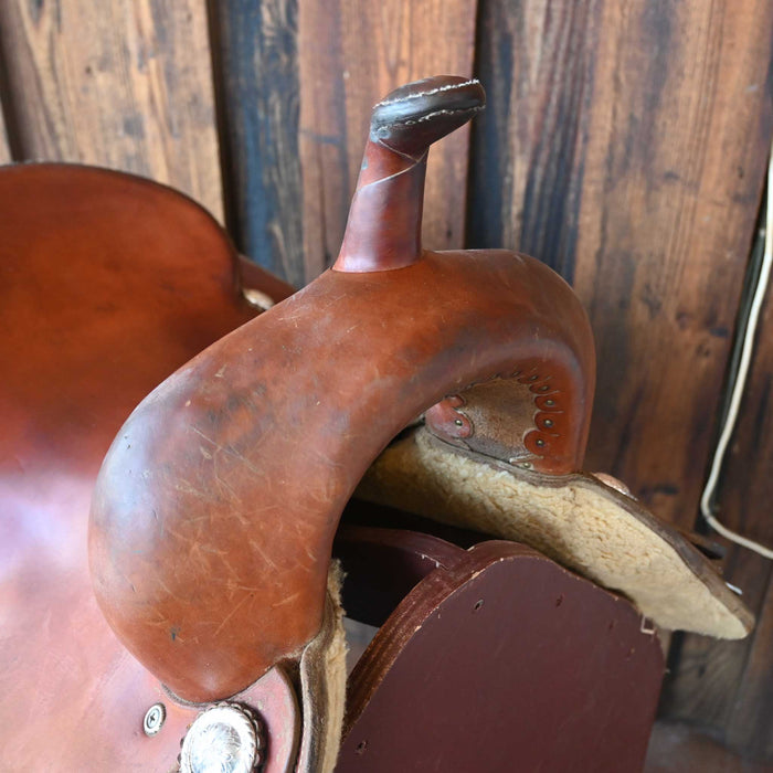 17" USED ROO HIDE CUTTING SADDLE