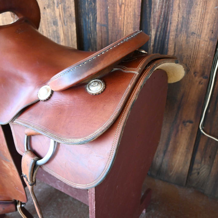 17" USED ROO HIDE CUTTING SADDLE