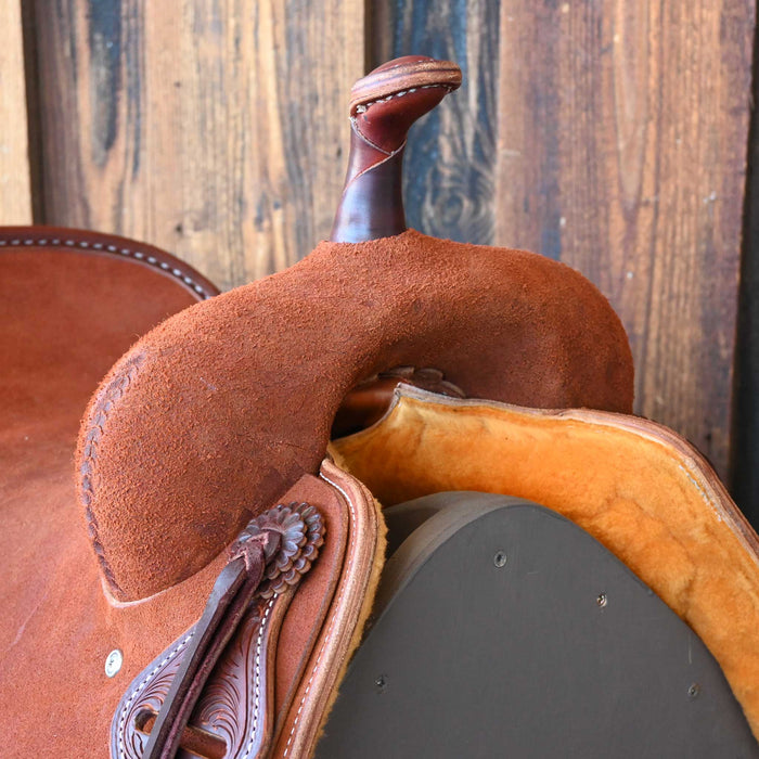 15.5" JEFF SMITH  BEAU GALYEAN CUTTING SADDLE