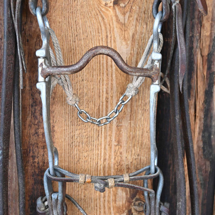 Dennis Moreland Solid Port Bridle Rig w/Split Ear Headstall