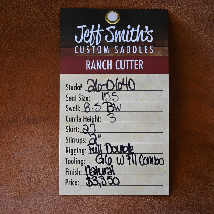 15.5" JEFF SMITH BUSTER WELCH RANCH CUTTER SADDLE