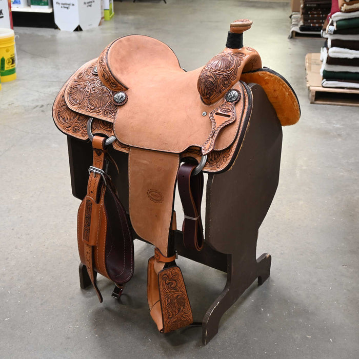 14.5" TESKEY'S TEAM ROPING SADDLE Saddles - New Teskey's Saddlery