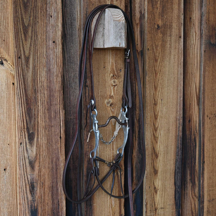 Dennis Moreland Solid Port Bridle Rig w/Split Ear Headstall