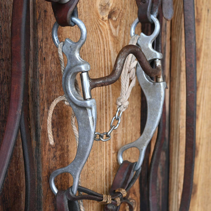 Dennis Moreland Solid Port Bridle Rig w/Split Ear Headstall